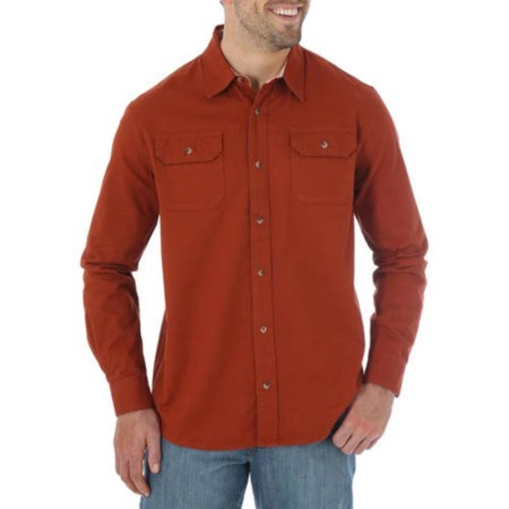 😀 3 for $20 NWT Wrangler Long Sleeve Woven Shirt